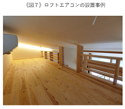《図７》ロフトエアコンの設置事例
